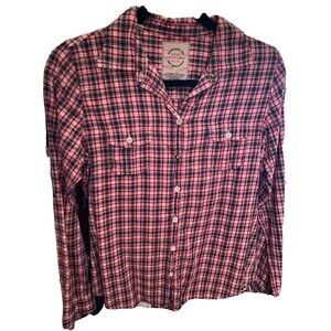 Heritage 1981 Button-Down Red & White Westen Shirt M
